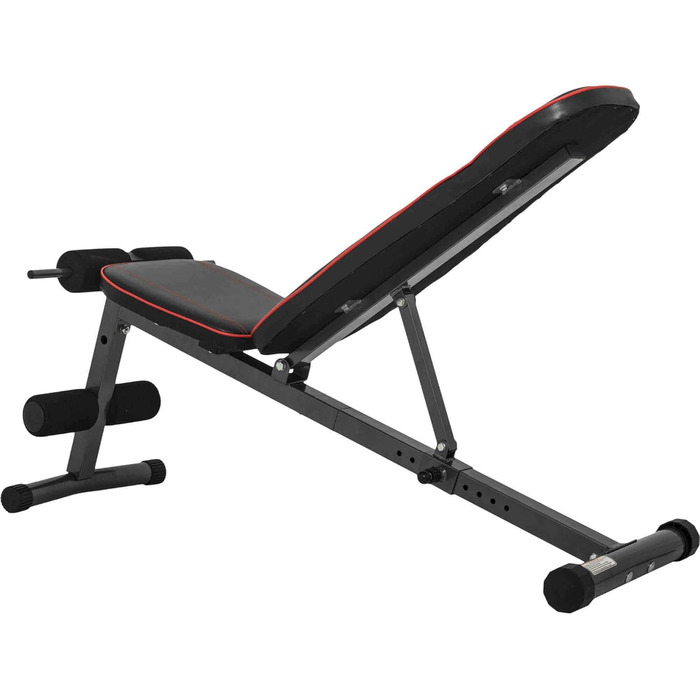 GORILLA SPORTS® Регульована лавка для жиму 9-в-1, кут 30°-60°, багатофункціональна, з м'якою фіксацією ніг, до 200 кг, для преса, спини та фітнесу