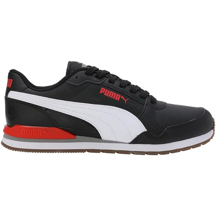 Кросівки PUMA St Runner V3 Nl, унісекс, чорно-біло-червоні (42 EU)