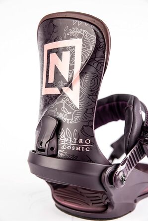 Жіночі сноуборд-кріплення Nitro Cosmic BDG Plum Vines