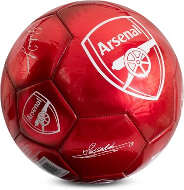 Офіційний футбольний м'яч Arsenal FC, металевий, розмір 5, для тренувань і матчів, колекційний, для дітей і дорослих, Hy-Pro