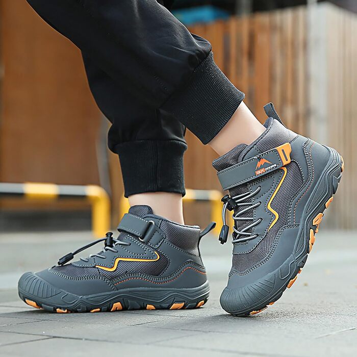 Дитячі трекінгові кросівки Barfußschuhe K005 сірого кольору, 30 EU