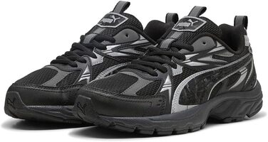 Жіночі кросівки PUMA Milenio Tech Dayinight – стильні та зручні (39 EU, Puma Black Silver Dark Gray)