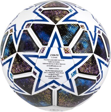 М'яч футбольний UEFA Champions League офіційний біло-синьо-зелений