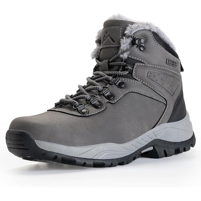 Жіночі зимові черевики CC-Los з теплим підкладкою, снігоступи, легкі, неслизькі (36 EU, сірий)