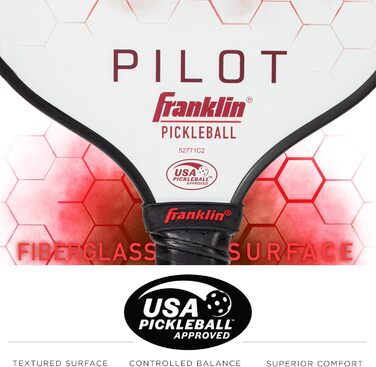 Падл для піклболу Franklin Sports Paddle Pilot, універсальний розмір, червоний