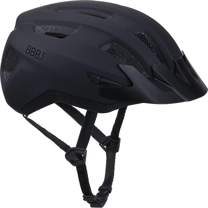 Велошолом BBB Cycling Condor 2.0 для чоловіків і жінок, знімний козирок, матовий чорний, MTB і шосе, розмір M (52-58 см) + чохол для транспортування