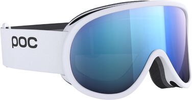 Лижна маска POC Retina Mid – максимальне поле зору та точність для катання у високогір'ї, біло-блакитна