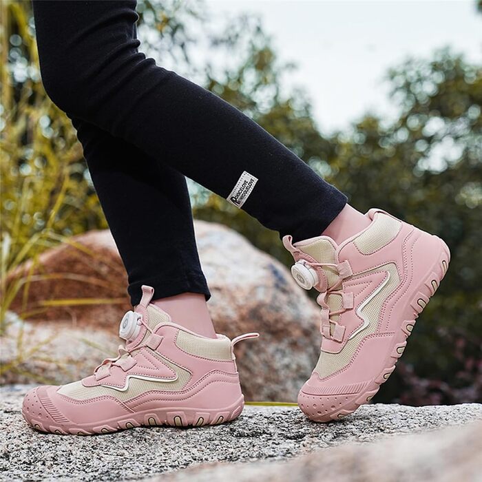 Дитячі баскетбольні кросівки Kinder Swivel Buckle - зручні та дихаючі для активного відпочинку (30 EU, рожевий)