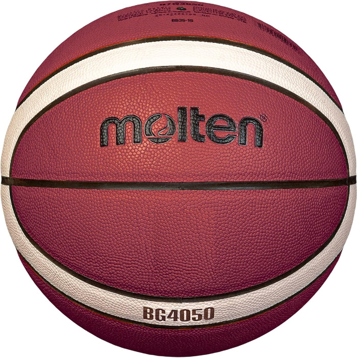 Баскетбольний м'яч Molten BG4050 FIBA зі штучної шкіри, розміри 5, 6, 7
