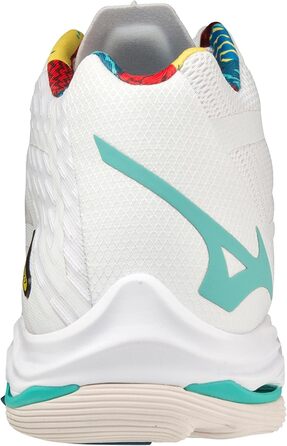 Волейбольне взуття Mizuno Wave Lightning Z7 Mid - унісекс, біло-блакитне, 50 EU