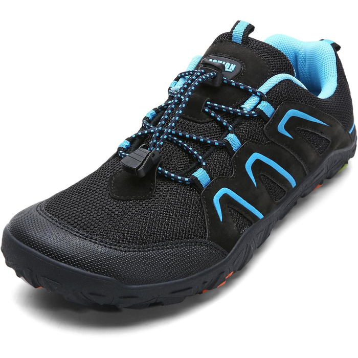 Дитячі трекінгові черевики Littleplum для хлопчиків, підошва для босоногих, дихаючі, антиковзні, чорно-сині, 35 EU