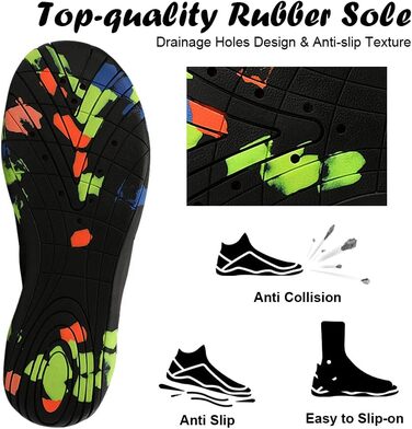 Чоловічі та жіночі аквашузи Barfußschuhe, дихаючі, швидковисихаючі, антиковзкі, зелені (36-42 EU)