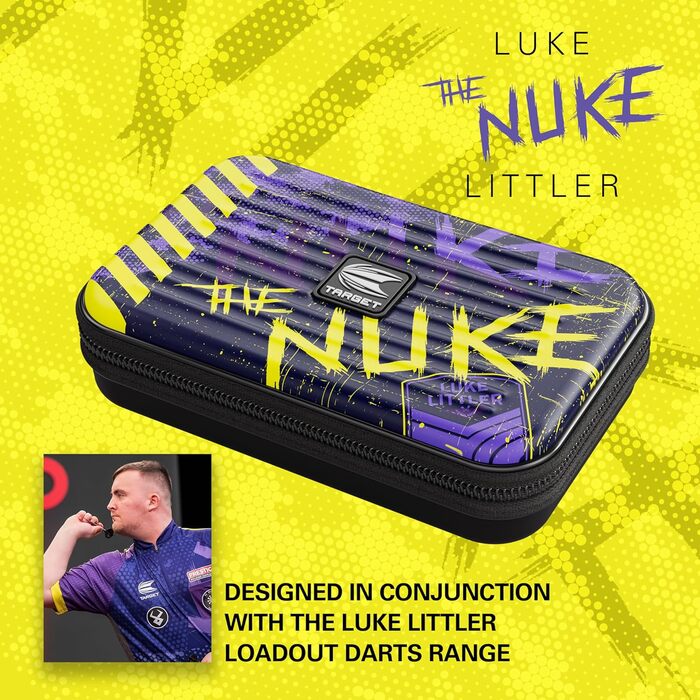 Кейс для дартсу Target Darts Luke Littler XL Takoma — футляр для дротиків XL, тримач, органайзер, 'The Nuke'