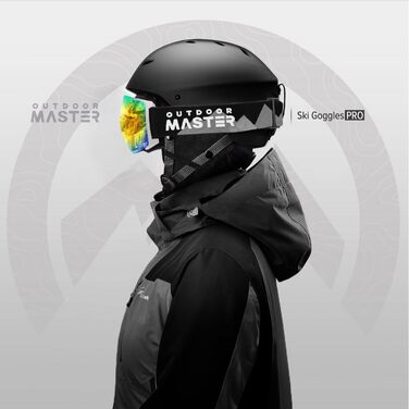 OutdoorMaster PRO: Скі-маска унісекс з змінними лінзами | Захист від сонця, проти запотівання | Для тих, хто носить окуляри