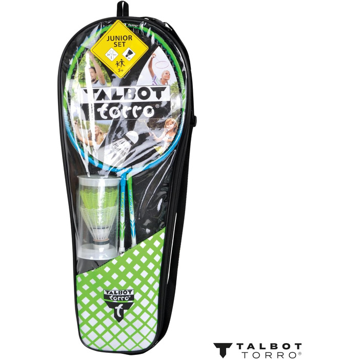 Набір для бадмінтону Talbot Torro® Junior 2-Attacker, блакитно-білий, універсальний розмір