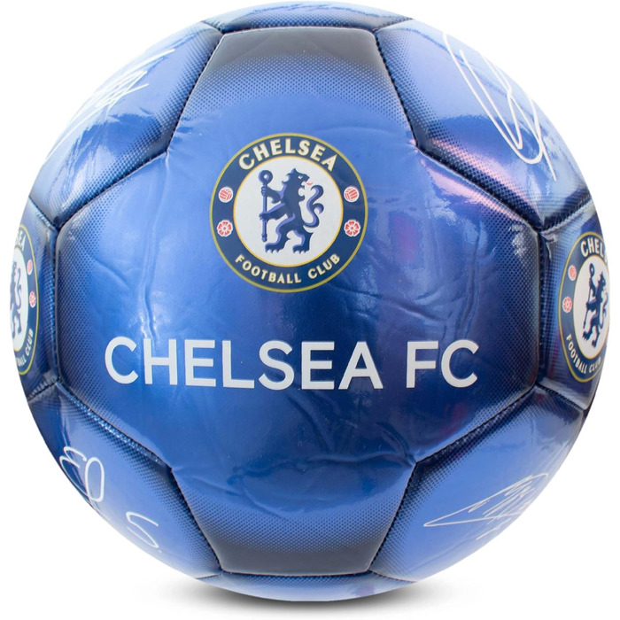 Офіційний футбольний м'яч Chelsea FC Hy-Pro, металевий, розмір 5, для тренувань та матчів, колекційний, для дітей і дорослих