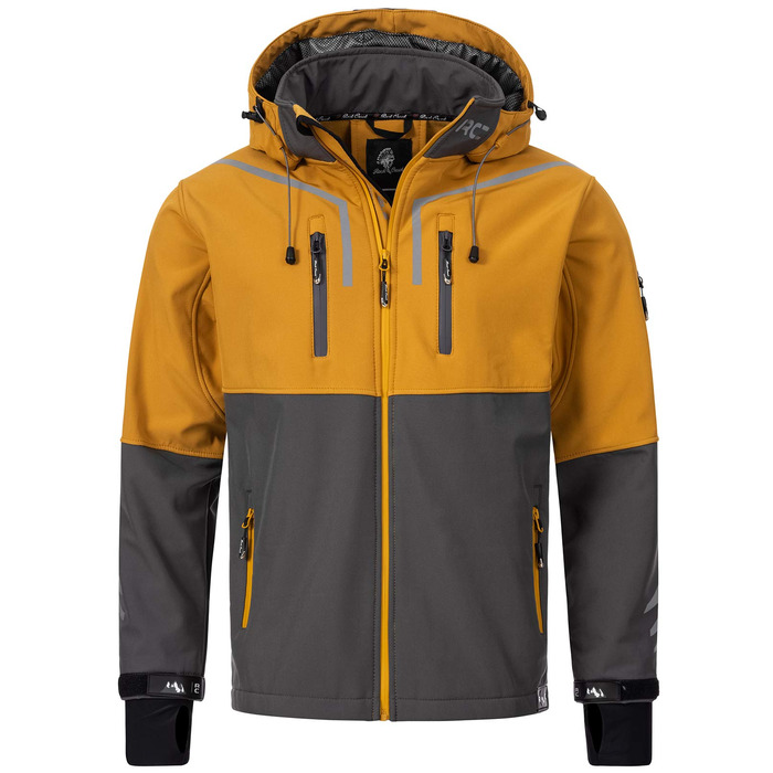 Чоловіча куртка-софтшелл Rock Creek Outdoor H-222, розмір 5XL, антрацит