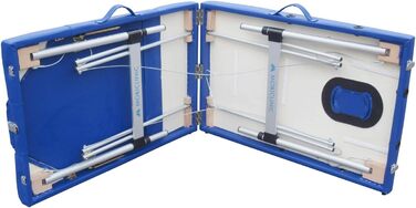 Складний масажний стіл Mobiclinic CA-01 Plus 186x60 см, алюміній, екошкіра, з підголівником, 3-секційний, для фізіотерапії, європейський бренд, регульована висота, портативний