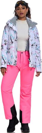 Комплект зимового одягу HOTIAN Daen: водонепроникний, вітронепроникний, для катання на лижах та сноуборді, походів та альпінізму (M, 2 кольори + рожевий)