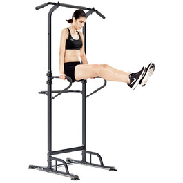 Силовий комплекс SogesGame Power Tower: регульований турнік, бруси та станція для вправ з антиковзаючою базою для тренувань вдома