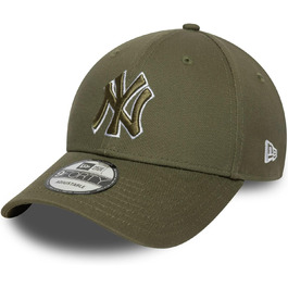 Кепка New Era 9Forty Strap Cap з вишитим логотипом New York Yankees (оливковий)
