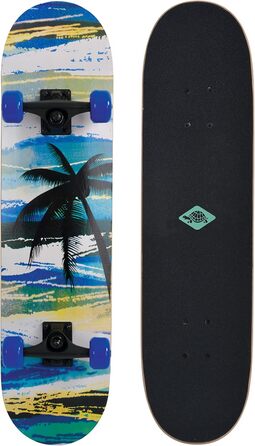 Скейтборд Schildkröt Slider 31'' Aloha, 9-шарова канадська береза, подвійний кік, ABEC7, повний комплект