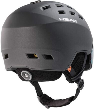 Гірськолижний шолом Head Radar 5K Photo MIPS з візором, чорний, XS-S