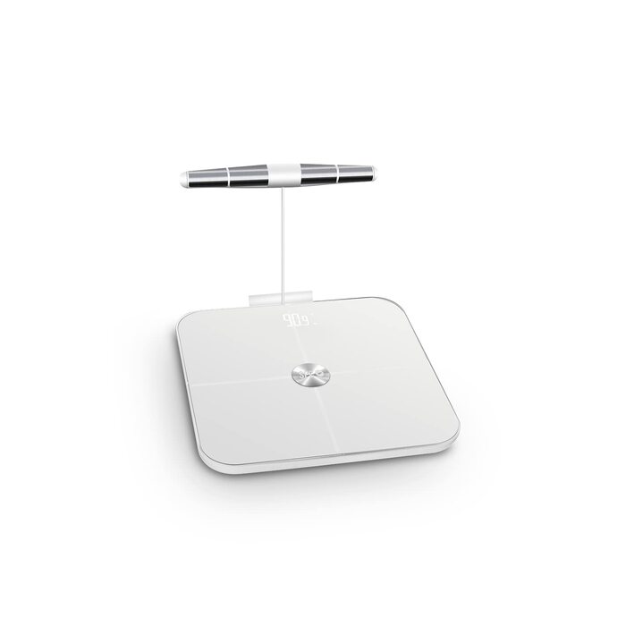 SPC Atenea Fit Pro – Розумні ваги для аналізу складу тіла з 8 електродами, біоімпедансним вимірюванням жиру, м'язів, 28 показниками, професійною точністю та синхронізацією з додатком