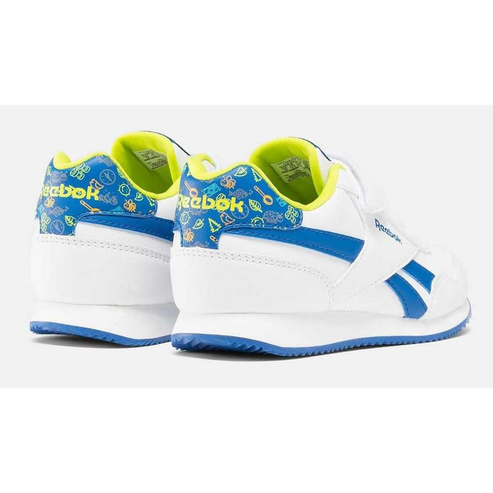Кросівки для хлопчиків Reebok Royal CL Jog 3.0 White Vectorblue Acidyellow
