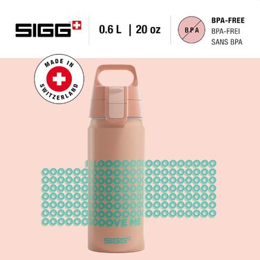 SIGG Алюмінієва пляшка для дітей WMB ONE 0,6 л для газованих напоїв, герметична, легка, BPA-free, для спорту і школи