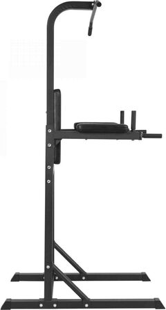 GORILLA SPORTS® Power Tower – багатофункціональний турнік, бруси, станція для підтягувань та віджимань, домашня силова станція, фітнес-тренажер для дому, чорний/білий