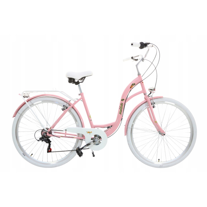 Стильний жіночий велосипед 28'' Shimano 7 швидкостей, рожевий, легкий та комфортний