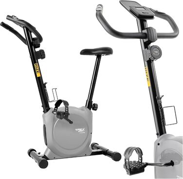 Велотренажер TREX SPORT TX-350MB RIZE, магнітна система, 10 рівнів опору, пульсометри, 5 положень сидіння, до 120 кг, сірий
