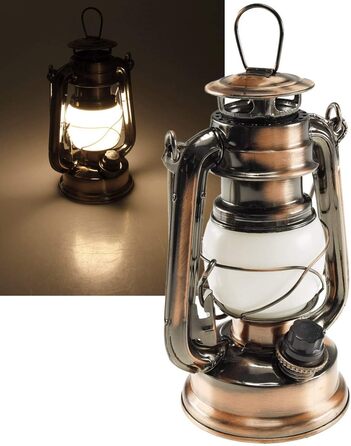 Ліхтар кемпінговий LED ChiliTec з регулюванням яскравості, вінтажний дизайн (мідь, 19 см)