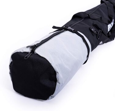 Набір для перевезення лиж та черевиків Skitasche: водонепроникний мішок для лиж до 175 см та сумка для черевиків | Чорний