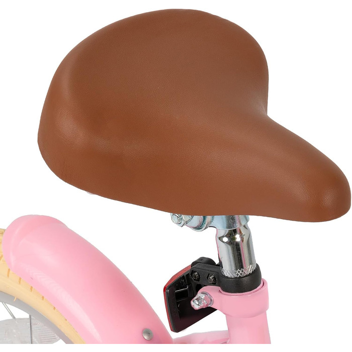 Дитяче велосипед Stitch 16 дюймів рожевий з кошиком та підставкою (3-11 років)