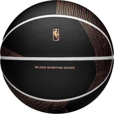 М'яч для баскетболу Wilson NBA Champagne Series, розмір 7, чорний/коричневий