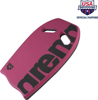 Плавальна дошка arena Kickboard для басейну, EVA, 39x30 см, рожева, з отворами для хвату, тренувальний інвентар, без ПВХ