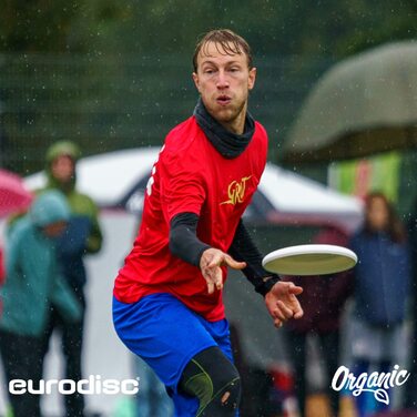 Фрісбі спортивне Eurodisc 175г Organic Ultimate 'Creature' жовте - професійний диск для змагань з біопластику