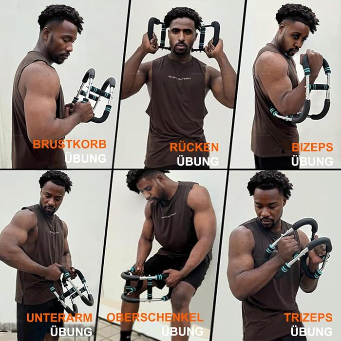 Тренажер для рук Twister Armtrainer, регульований, для дому, офісу та подорожей (30-50 кг), синій