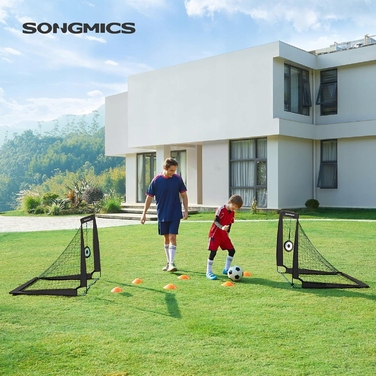 Набір дитячих футбольних воріт (2 шт.) — складані тренувальні переносні ворота, 120 см