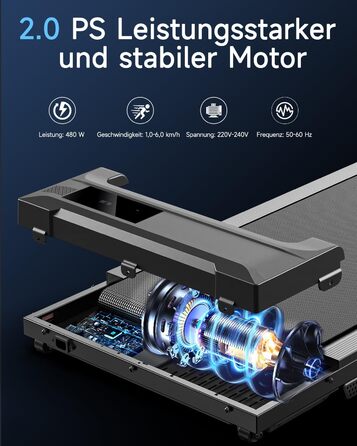 Ходьбовий тренажер Walking Pad для дому - компактний біговий килимок під стіл з LED-дисплеєм та пультом керування