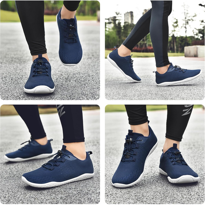 Geweo Взуття для пішохідної ходи Безшовне взуття для жінок та чоловіків Спортивні кросівки з широкою передньою частиною Легкі спортивні взуття для фітнесу, джогінгу, трейлу, ходьби босоногою. Zero-Drop підошва. Туристичне та повсякденне взуття. Унісекс. 3