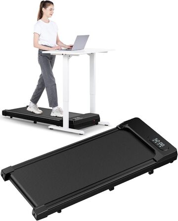 Тренажер для ходьби HomeFitnessCode Walking Pad з нахилом - біговий килимок для дому та офісу, чорний