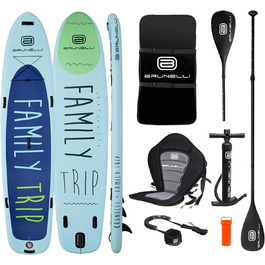 Надувна SUP-дошка BRUNELLI 12.0 Family Trip 365x86x15 см для сімейного сапсерфінгу