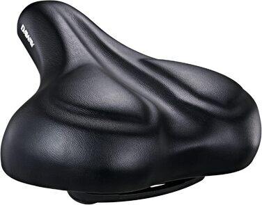 DAWAY C50 Велике комфортне велосипедне сідло — надшироке сідло з піною Memory Foam для жінок і чоловіків, універсальний м'який сідельний велосипедний сидіння для гірських, міських, домашніх, електровелосипедів з еластомірними пружинами