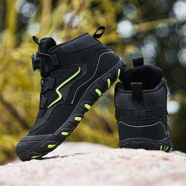 Дитячі баскетбольні кросівки Kinder Swivel Buckle: зручні, дихаючі, антиковзкі трекінгові черевики для хлопчиків та дівчаток, чорного кольору (28 EU)