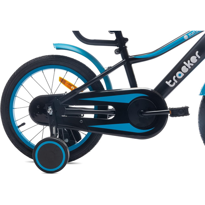 Дитячий велосипед Sun Baby Tiger Tracker 14/16 дюймів для хлопчиків з підтримуючими колесами і штовхальною ручкою, BMX, від 2 до 6 років