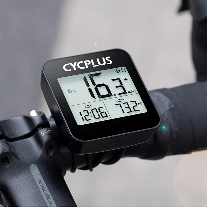 GPS велосипедний комп'ютер CYCPLUS G1, бездротовий велоспідометр, водонепроникний IPX6, лічильник кілометрів, чорний