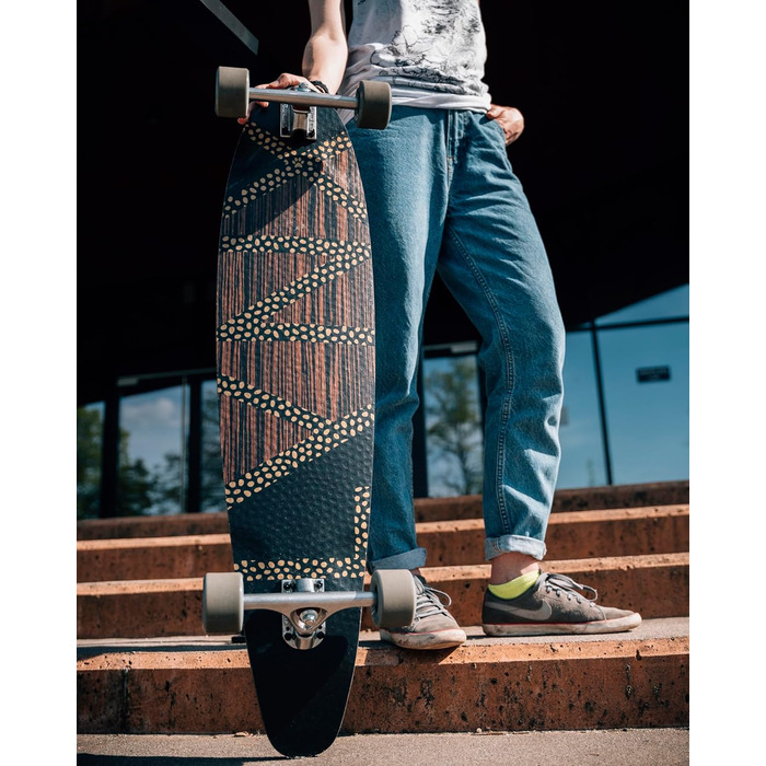 Лонгборд SWITCH Lynx Pintail 97 см для круїзингу, ABEC-9, склопластик, гнучкий, підвіски Paris V2 150 мм, для підлітків і дорослих, легкий, вироблено в Європі